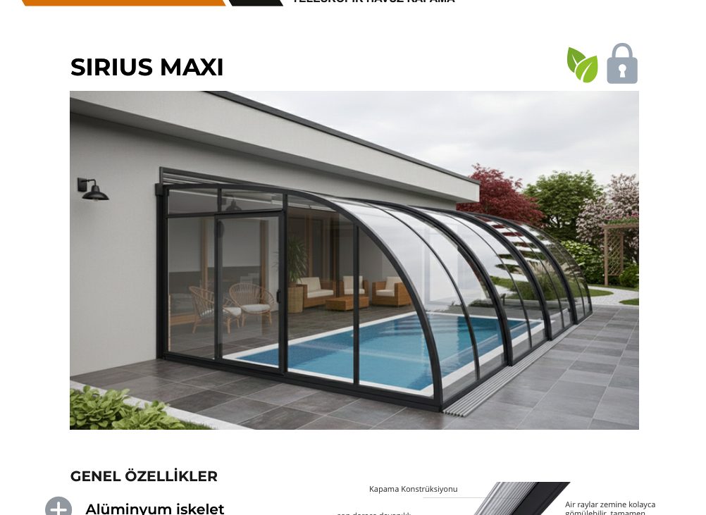 Sirius Maxi Teleskopik Havuz Kapama